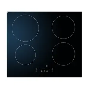 Built-in induction hob Scandomestic IKP60, 4 zones (Ø21/Ø16/Ø18/Ø18 cm), touch slider, booster, timer