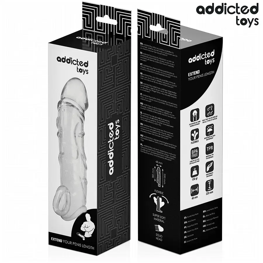 Penisa stiprinājums ADDICTED TOYS Caurspīdīgs penisa stiprinājums Photo 7