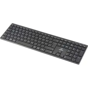 Bluetooth keyboard Renkforce RF-ARKB-400 German QWERTZ Black — wireless layout, German QWERTZ