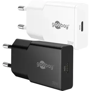 WENTRONIC USB-C PD зарядное Goobay Slim 30W белое — 1x USB-C порт