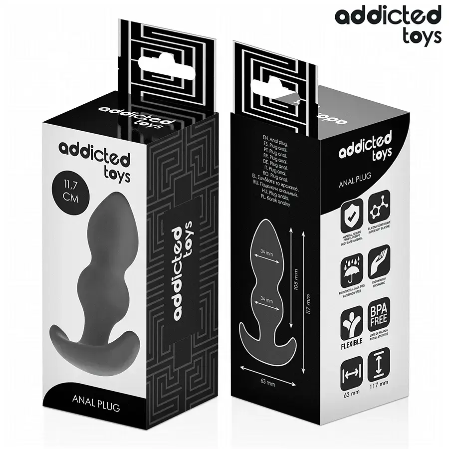 Анальная пробка ADDICTED TOYS СИЛИКОНОВАЯ РАЗМЕР L Photo 7