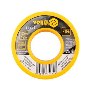 Duct tape Vorel 75201 — 12 m x 12 mm, 0.1 mm thickness