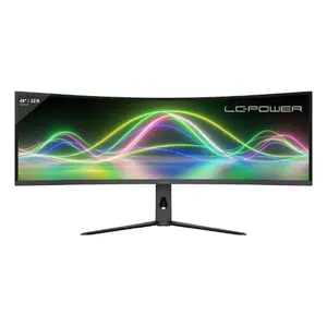LC-Power LC-M49QCK 49" Dual QHD (5120×1440) izliekts VA LCD monitors, 3 ms, 32:9, VESA, regulējams augstums, melns