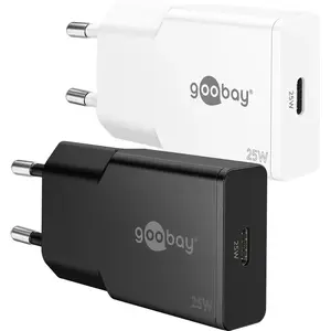 WENTRONIC USB-C PD GaN зарядное устройство Slim 25W белое — 1 порт USB‑C, компактный корпус