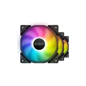 PCCOOLER 120mm HALO-FRGB-3I1 PC case fan, 120mm, 1000–2000 RPM, ARGB