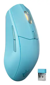 Steelseries Rival 3 Wireless Gen 2 pele universāla simetriska Bluetooth optiskā 18000 DPI 6 pogas gaiši zila