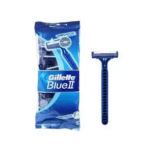 Одноразовые лезвия для бритвы Gillette Blue II, набор 5 сменных одноразовых картриджей