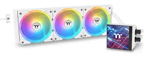 All-in-one liquid cooler THERMALTAKE MAGFloe 420 Ultra ARGB with 140 mm fans, 500–2000 RPM, white