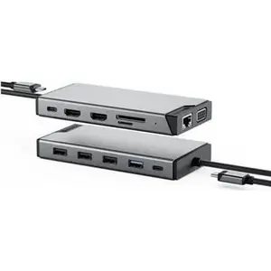 Docking Station ALOGIC DUCDDV3V2 12-in-1 Triple Display USB-C with Power Delivery and Multiport Connectivity