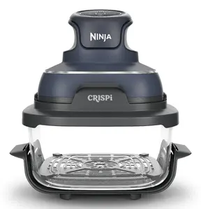 Ninja CRISPi Аэрофритюрница FN101EUGY 3.8 Л 1700 Вт Синий Серый Прозрачный с кнопками и встроенным дисплеем