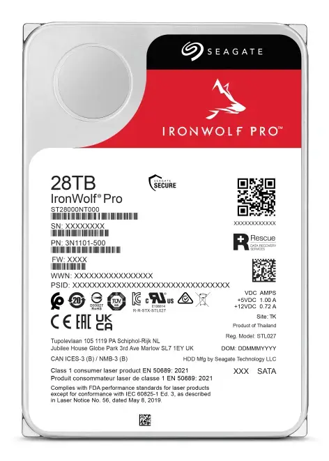 SEAGATE IronWolf Pro ST28000NT000 28 TB HDD Photo 4