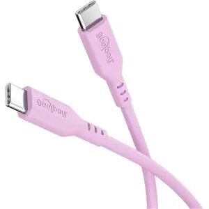 USB-C cable GOOBAY 77746 — silicone jacket, 1 m, fast charging