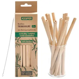 Salad bowl set KESPER DE7659200, 12 pieces, 20 cm, bamboo
