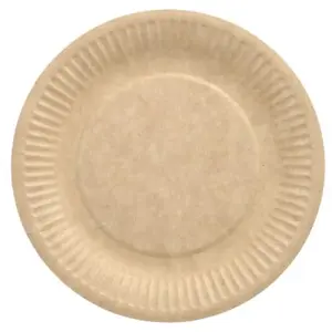 Paper plates Papstar DE1888014 20 pcs, 19 cm, brown, 100% virgin fibre, FSC®