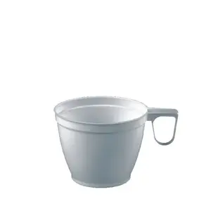 Papstar 12705 vienreizlietojamās plastmasas kafijas krūzītes, 180 ml, baltas, 10 gab.