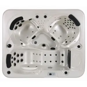 Whirlpool bathtub AMUE AMOG-1337 208x175x88 cm, spa tub with hydro massage