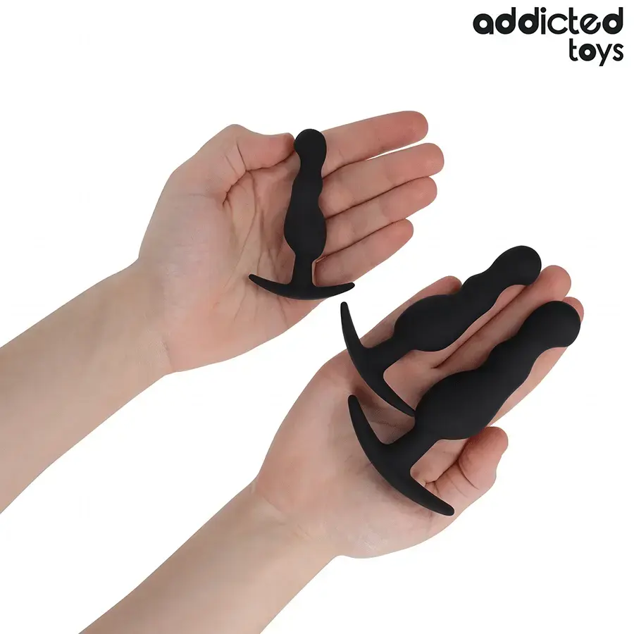 Анальная пробка ADDICTED TOYS НАБОР ИЗ 3 СИЛИКОН МОДЕЛЬ 1 Photo 3
