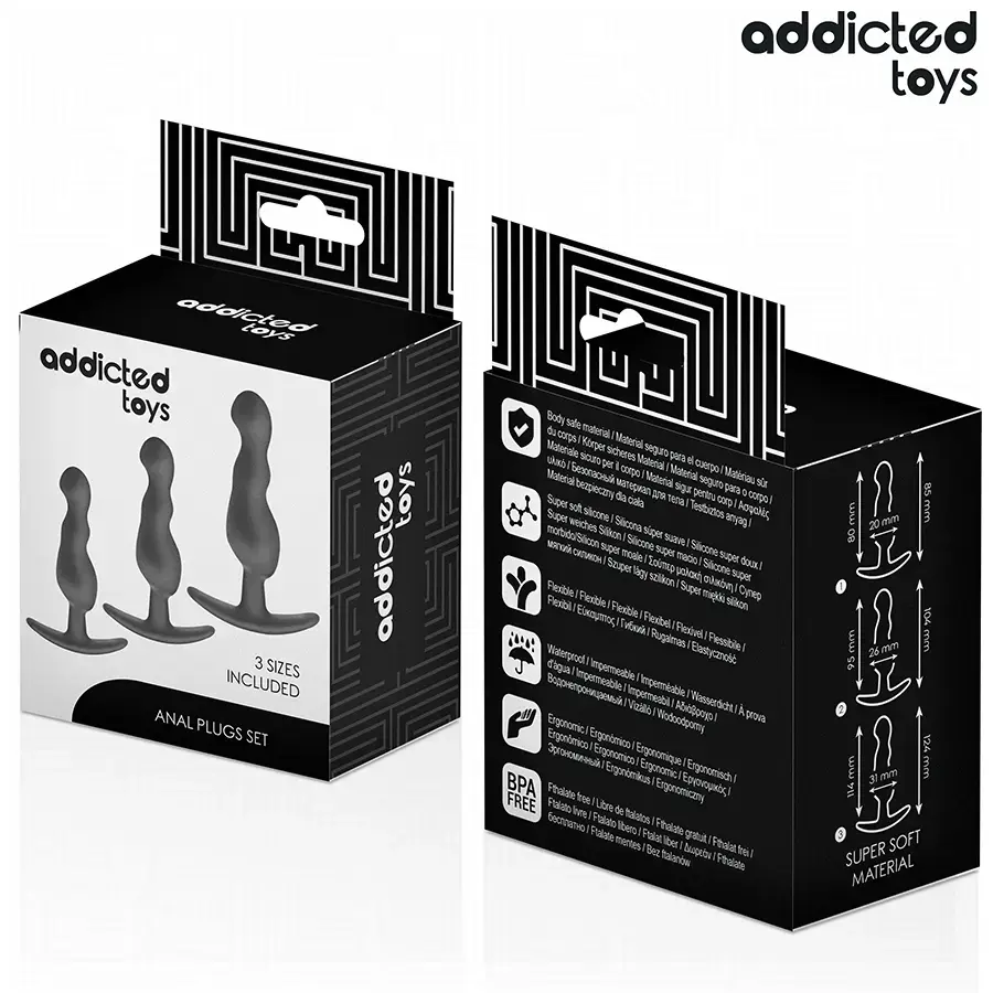 Анальная пробка ADDICTED TOYS НАБОР ИЗ 3 СИЛИКОН МОДЕЛЬ 1 Photo 7