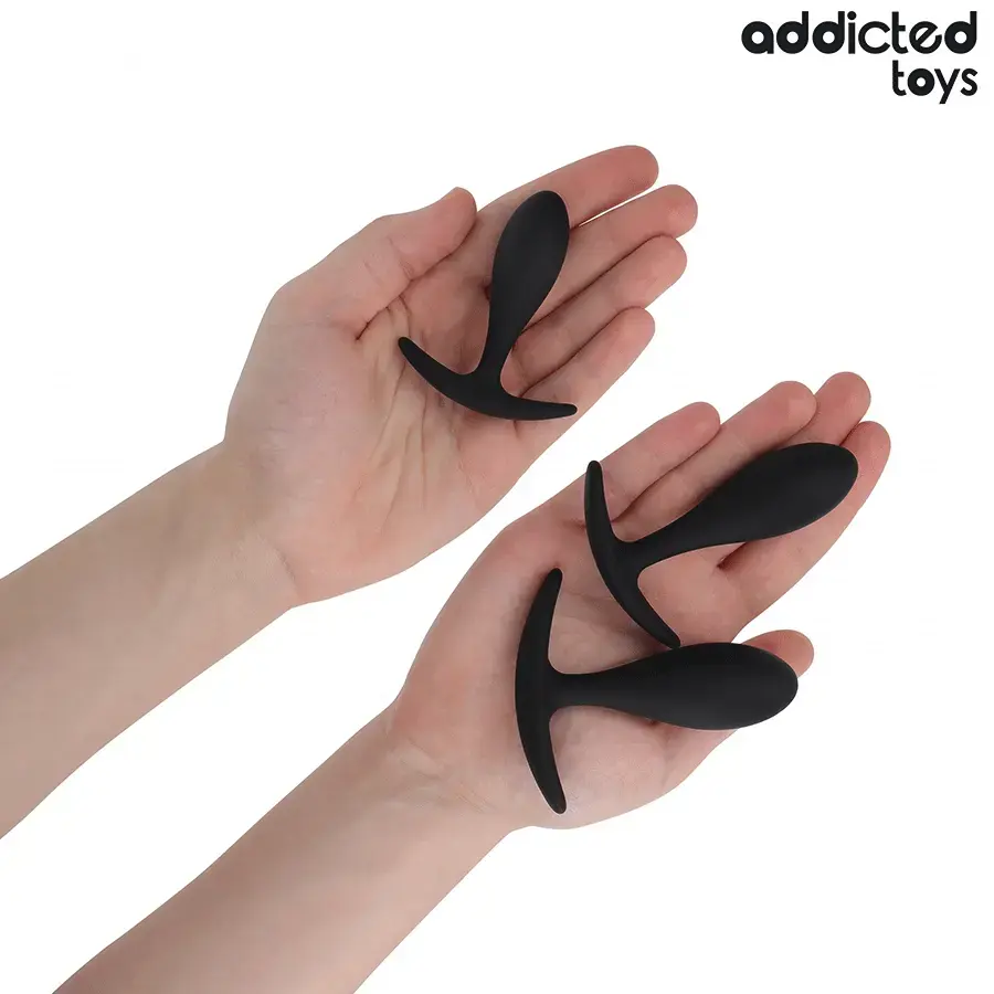 Анальная пробка ADDICTED TOYS НАБОР ИЗ 3 СИЛИКОНОВЫХ МОДЕЛЬ 2 Photo 3