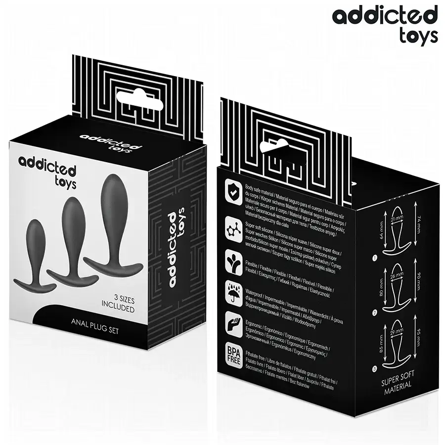 Анальная пробка ADDICTED TOYS НАБОР ИЗ 3 СИЛИКОНОВЫХ МОДЕЛЬ 2 Photo 7