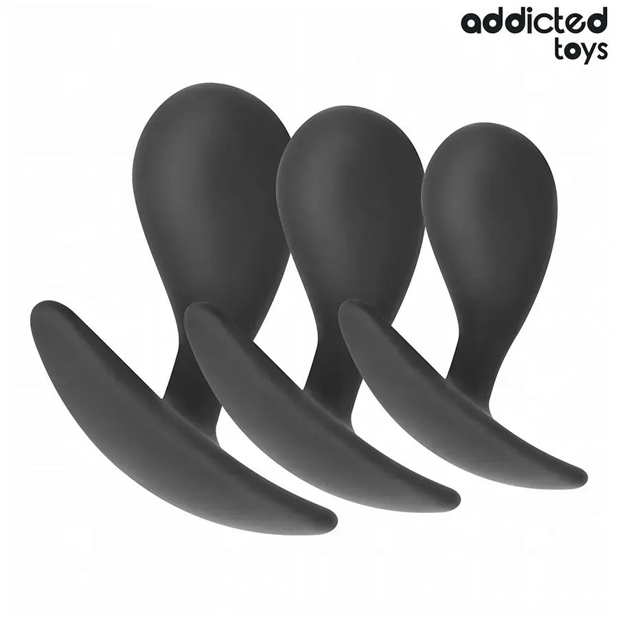 Анальная пробка ADDICTED TOYS НАБОР ИЗ 3 СИЛИКОН МОДЕЛЬ 3 Photo 2