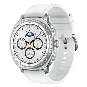 Viedpulkstenis Samsung Galaxy Watch 8 Classic 46 mm sudraba — 3,3 cm AMOLED, 4G, 64 GB, 445 mAh