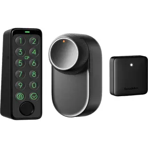 Smart Lock and Keypad Bundle SwitchBot Ultra Touch Bundle (black) with Lock Ultra (black)