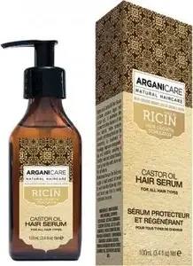 Matu serums Arganicare Castor Oil Serum 100 ml – rīks ar ricīneļļu matu augšanai
