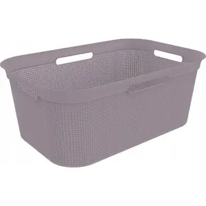 Laundry Basket Rotho BRISEN 41 L — rotho laundry bin, model BRISEN, capacity 41 L, purple