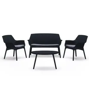 Garden furniture set BICA Luxor Lounge Set grey — outdoor lounge set, modular seating for terrace and patio