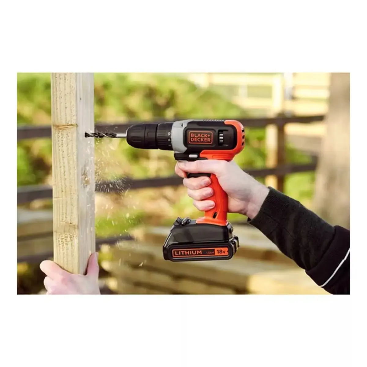 Cordless Drill Driver Black & Decker BCD001C2-QW Photo 2