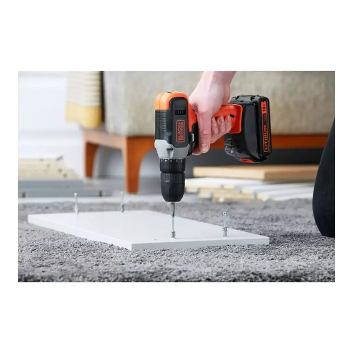 Cordless Drill Driver Black & Decker BCD001C2-QW Photo 6