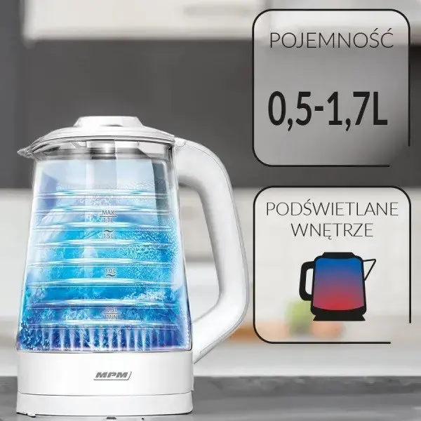 Electric kettle MPM 1.7 L 2200 W Photo 6