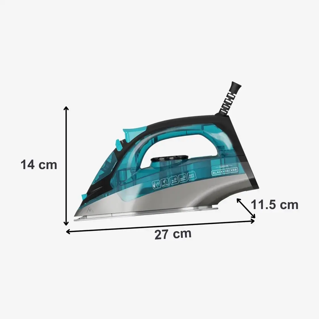 Black & Decker BXIR2201E паровой утюг 2200 Вт Photo 7