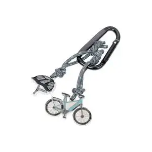 Keychain TROIKA E-BIKE KR24-02/BK durable design lightweight