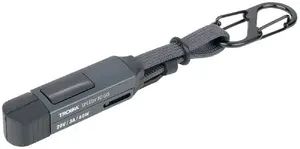 Luggage tag TROIKA CBL60/TI — durable lightweight travel ID tag, metal loop attachment