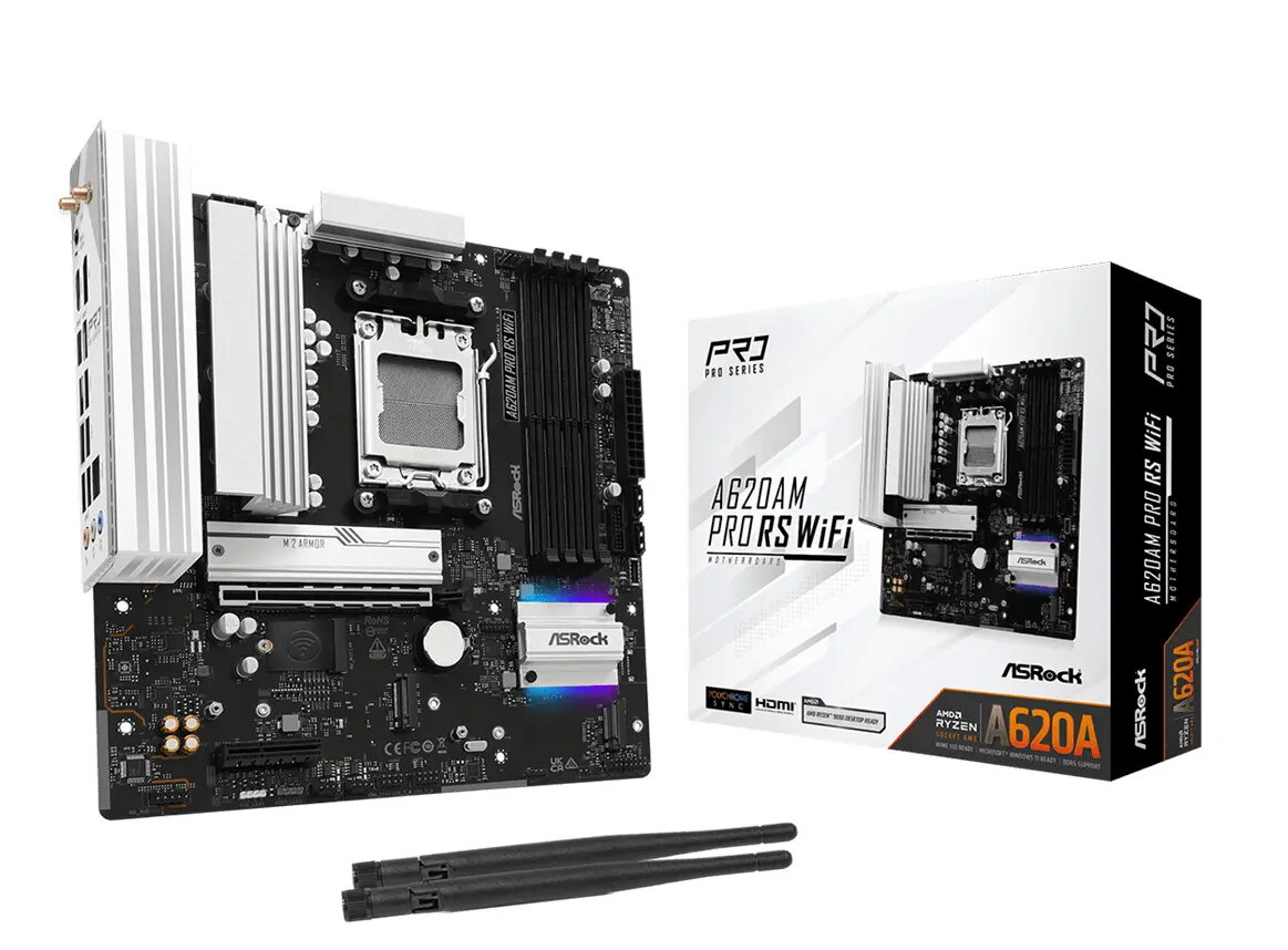 Pamatplate ASRock A620AM Pro RS WiFi