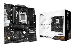 Motherboard ASRock A620AM PRO-A — AMD A620, Socket AM5, microATX, 4x DDR5 DIMM, up to 256GB, M.2/NVMe, RAID 0/1/10, 2.5Gb LAN