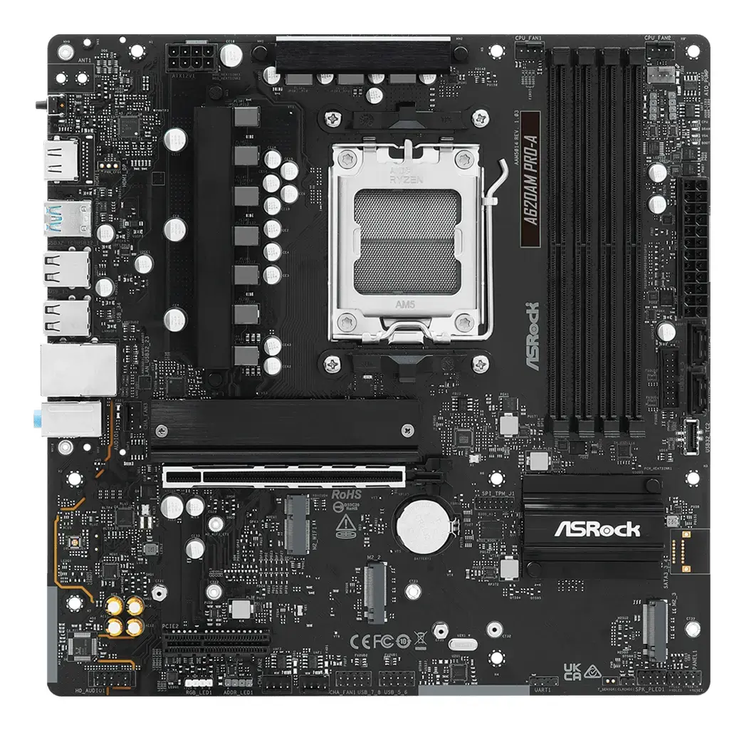 ASRock A620AM PRO-A microATX Socket AM5 материнская плата Photo 2