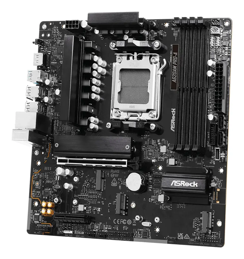 ASRock A620AM PRO-A microATX Socket AM5 материнская плата Photo 4
