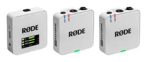 RØDE Wireless GO kompakta bezvadu mikrofonu sistēma, 2 kanāli, balta