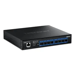 Managed Switch Trendnet TL2-F7080 L2 1U Black 160 Gbit/s