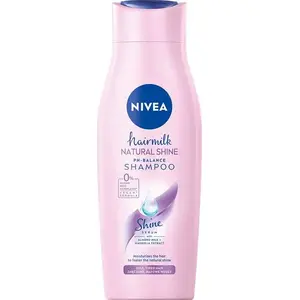 Шампунь Nivea Hair Milk Natural Shine 400 мл — мягкая очищающая формула