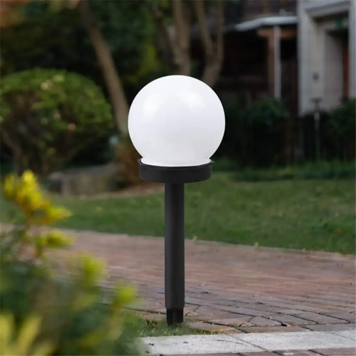 E-LIGHT ELIG-GLO-10CM-WH солнечные садовые шары — 3 шт. Photo 6