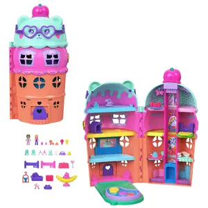 House Mattel Polly Pocket Gelato House with Elevator Ice Cream Theme