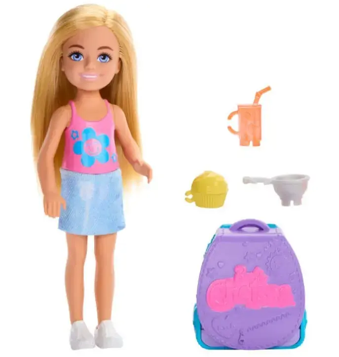 Mugursoma MATTEL Barbie Chelsea JBF46 ar kaķēnu Photo 2