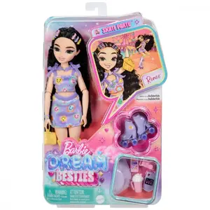 MATTEL lelle Barbie Dream Besties Renee ar rullskrituļiem JFX99 – modes lelle ar piederumu