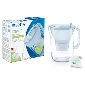 Водяной фильтр BRITA Style Eco MXPRO 2,4 л, синий — кувшин с сменным картриджем