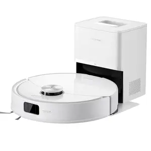 Roborock Q10 VF+ robot vacuum and mop, 0.5 L bagless dustbin, base dust bag, Li‑Ion 5200 mAh, 250 min runtime, 65 dB, White, wet mopping