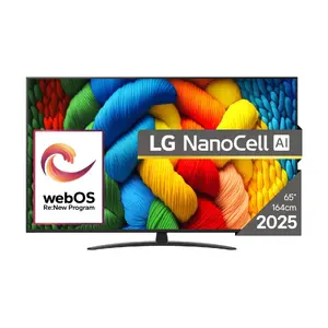 Television LG 65NANO81A3A 65" NanoCell 4K Ultra HD, Direct‑LED, webOS, 60Hz